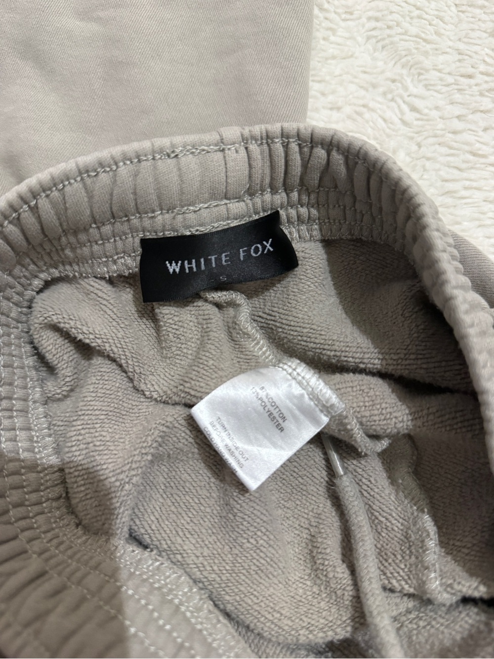 Tan White Fox Joggers - Picture 3 of 4